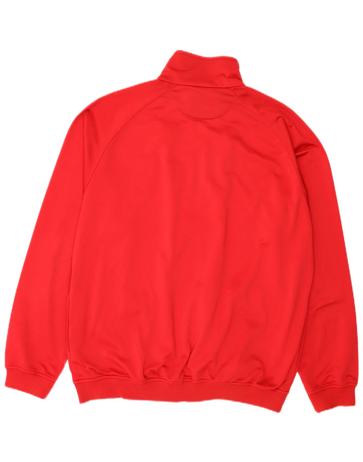 Giacca da tuta da uomo Kappa 2XL rossa in poliestere