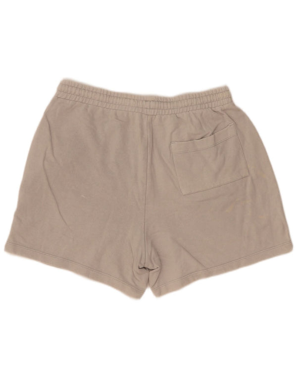 Zara Hombre Shorts Deportivos Grande Gris Algodón