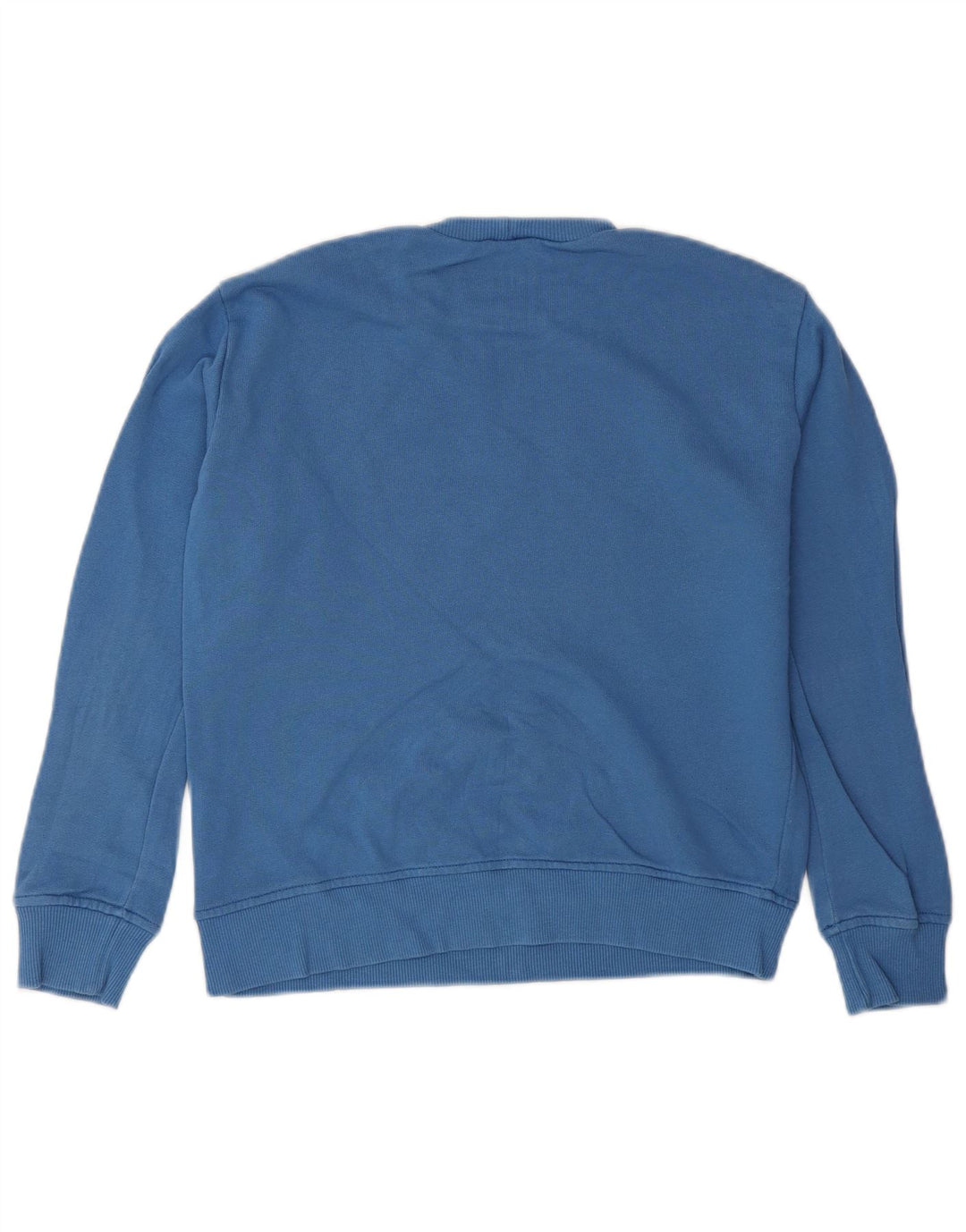 Benetton Boys Graphic Sweatshirt Jumper 8-9 Years Large  Blue Cotton