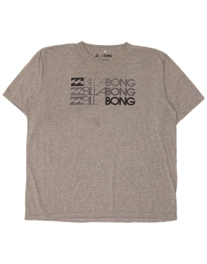 Billabong Mens Graphic T-Shirt Top XL Grey Flecked