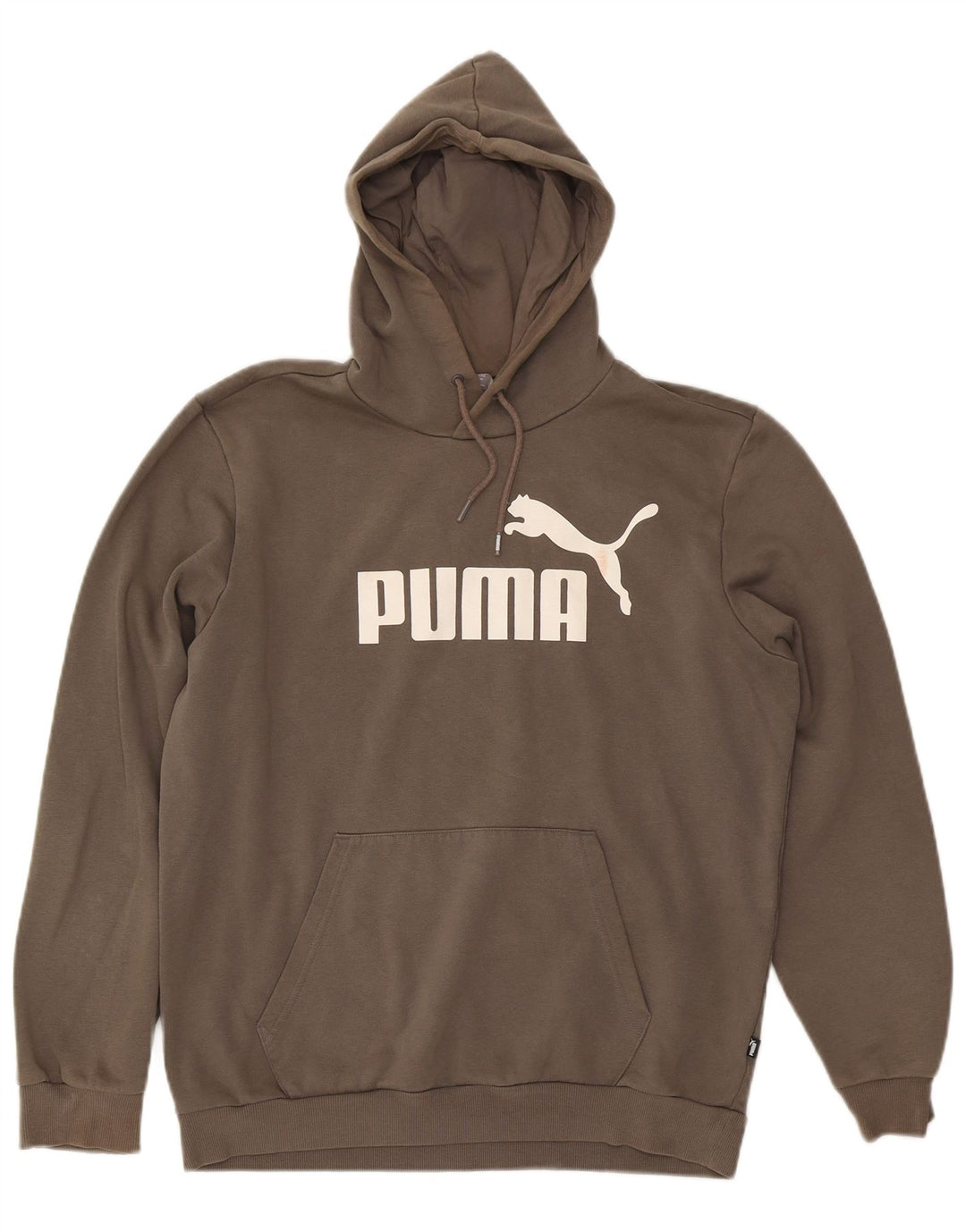 Felpa con cappuccio grafica da uomo Puma in cotone marrone medio