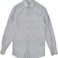 DKNY Mens Slim Fit Shirt Size 14 1/2 Small Grey Check Cotton | Vintage Dkny | Thrift | Second-Hand Dkny | Used Clothing | Messina Hembry 