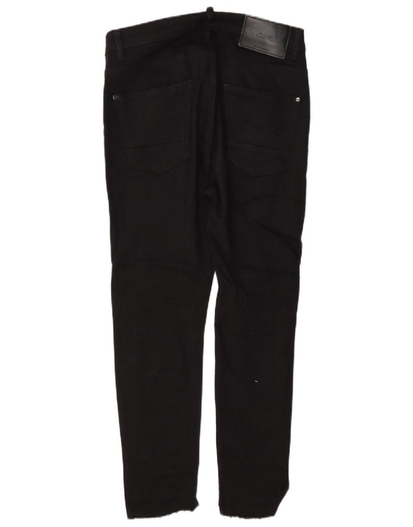 Zara Herre Slim Jeans EU 38 Small W30 L25 Sort Bomuld