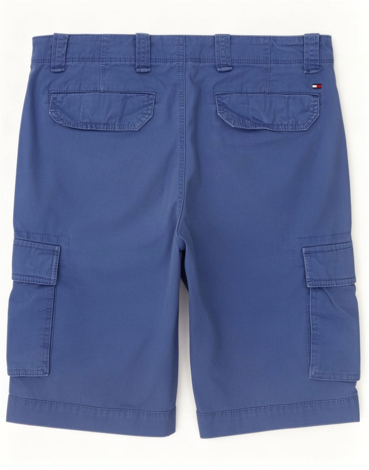 Tommy Hilfiger Uomo Pantaloncini cargo medi W33 Blu Cotone