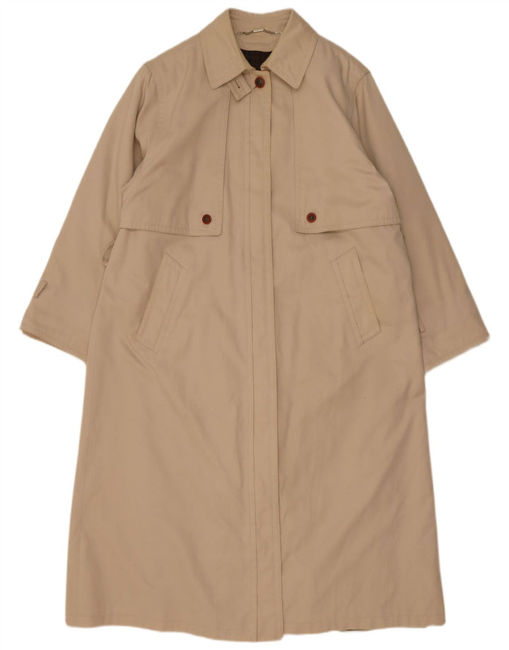 Vintage Womens Overcoat UK 18 XL  Beige Acrylic