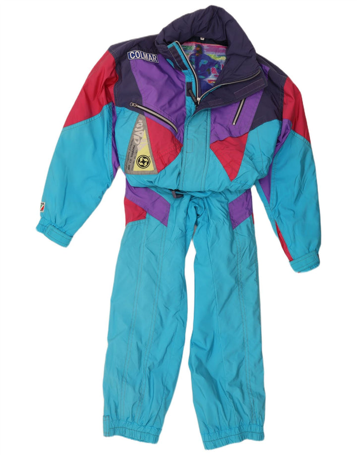 Colmar Mens Graphic Ski Jumpsuit IT 52 Large Blue Colourblock
