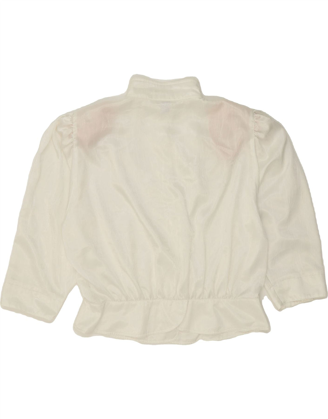 VINTAGE Womens Oversized 3/4 Sleeve Shirt Blouse EU 46 XL White Polyester Vintage Vintage and Second-Hand Vintage from Messina Hembry 