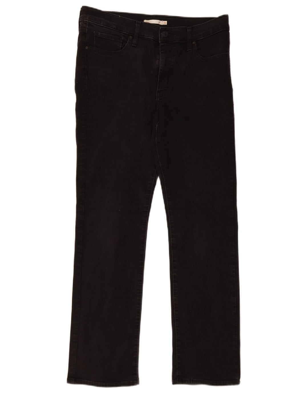 Levi's Womens 314 Shaping Straight Jeans W31 L30 Black Cotton
