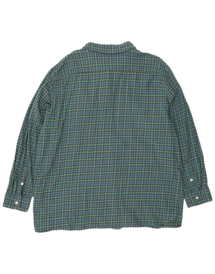 Levi's Mens Relaxed Flannel Shirt XL Green Gingham Cotton