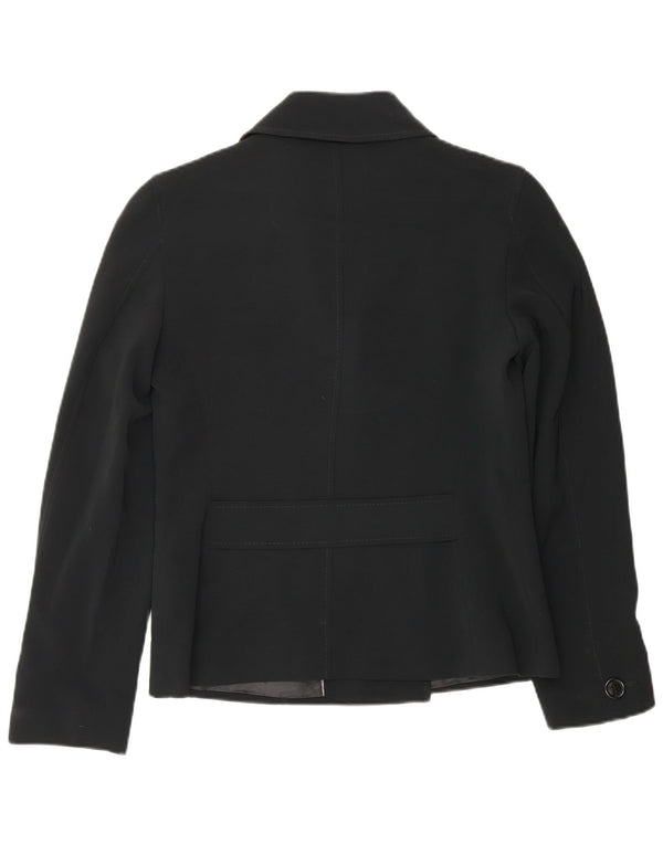 Marks & Spencer Dame Dobbeltradet Blazer Jacket UK 10 Small Black