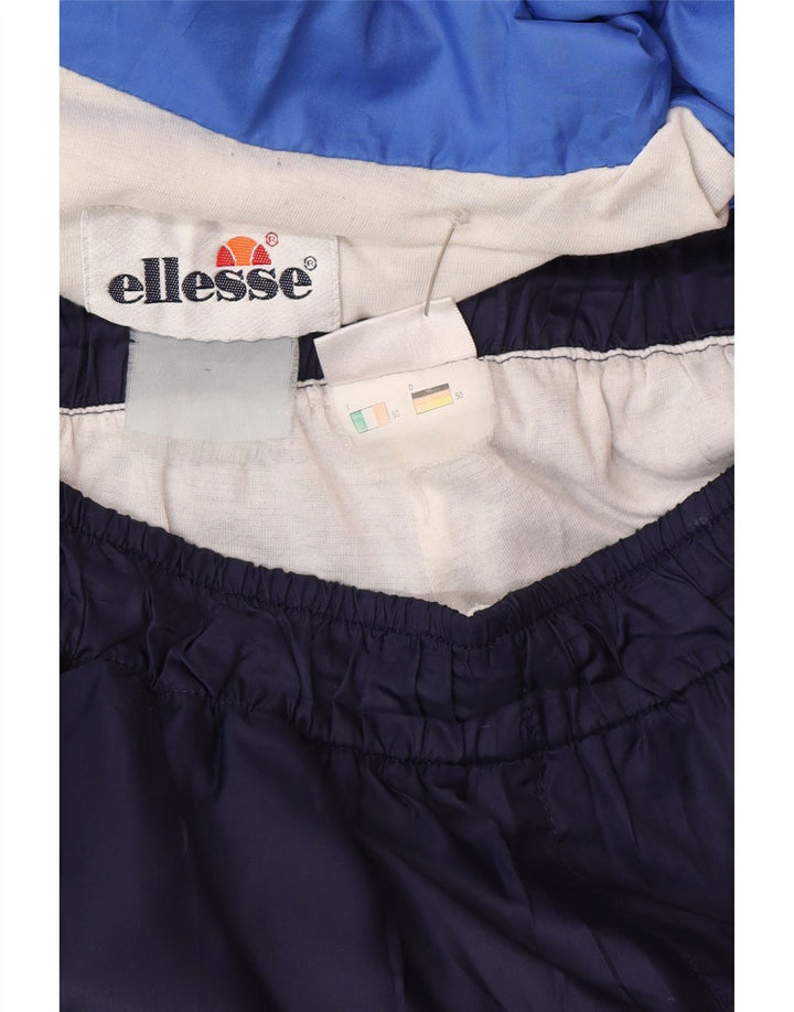 Ellesse Mens Full Tracksuit IT 50 Large  Blue Colourblock Polyester