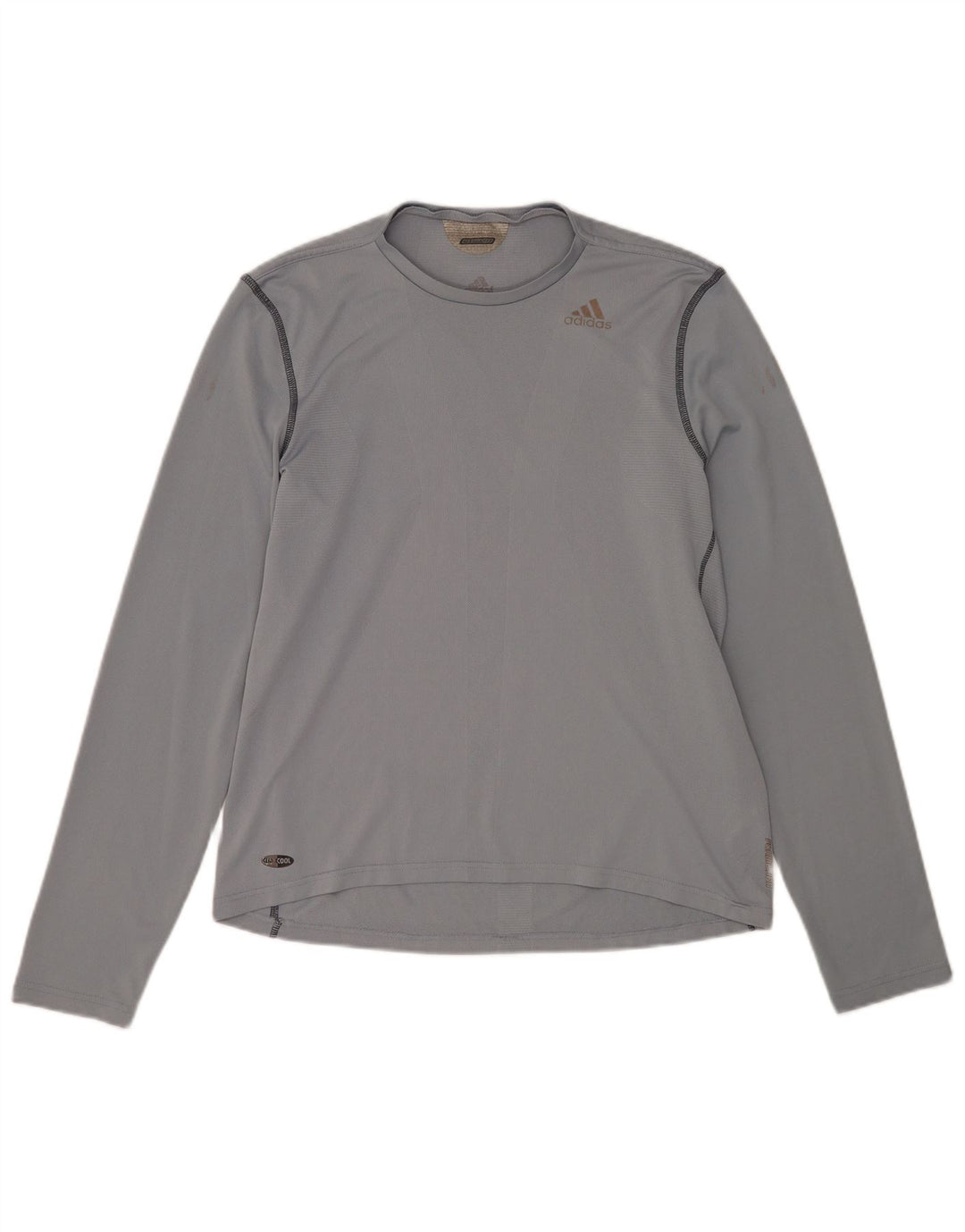Adidas Herre Climacool Top Langærmet Medium Grey Polyester
