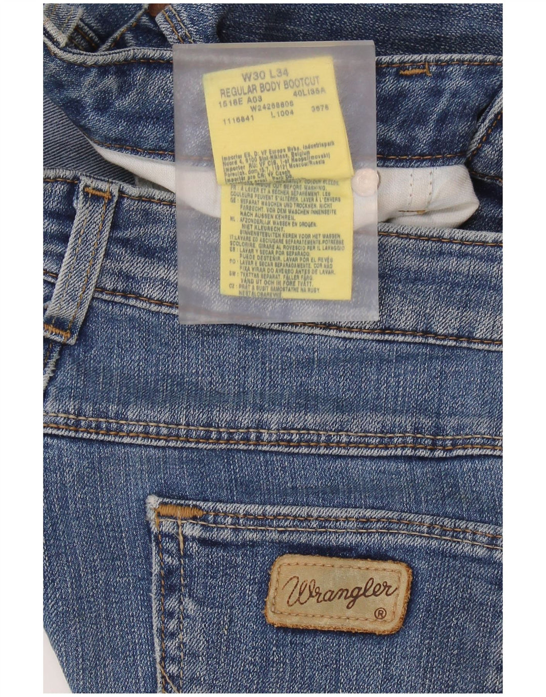 Damskie jeansy Bootcut WRANGLER W30 L30 Niebieskie, bawełniane