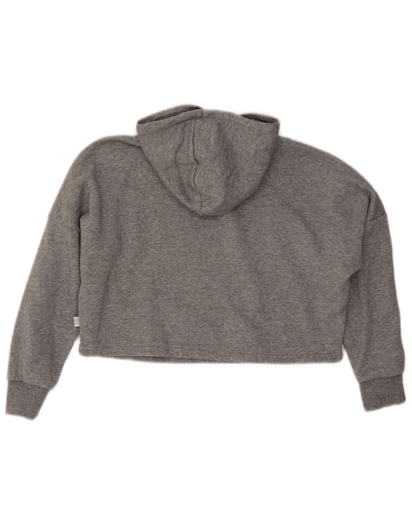 Puma Girls Graphic Crop majica s kapuljačom 9-10 godina, sivi pamuk