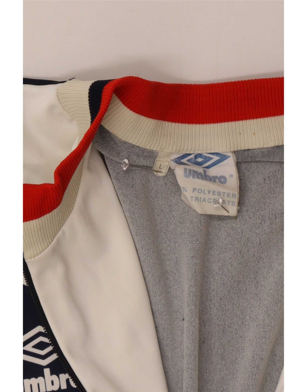 Umbro Mens Cagliari 1990-1991 Tracksuit Top Jacket Large Navy Blue
