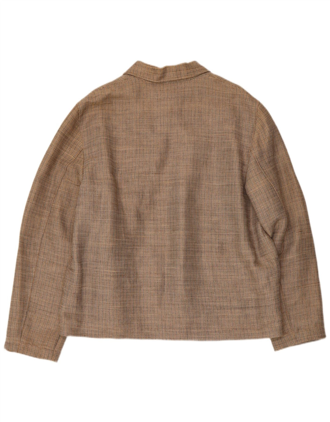 Monsoon Mens Bomber Jacket UK 40 Large Beige Check