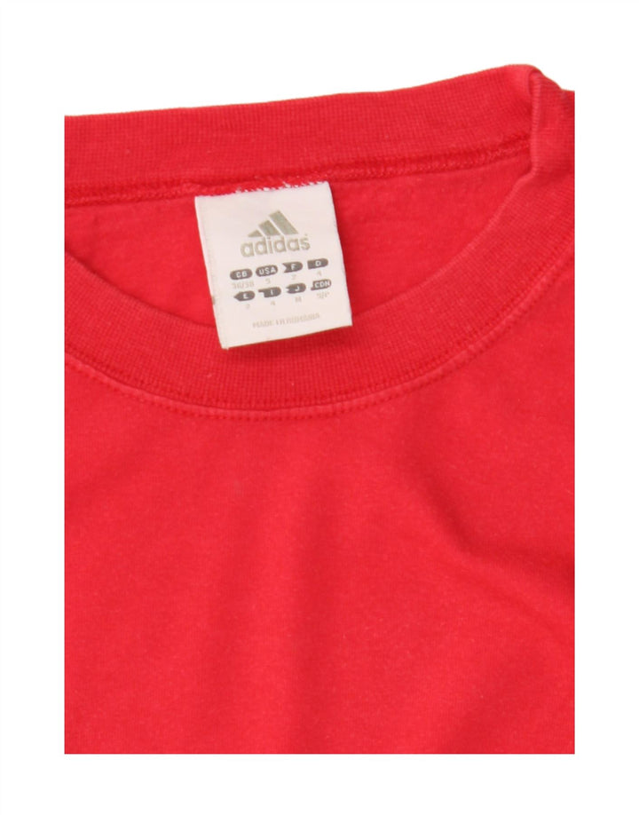 Adidas Mens Top Long Sleeve UK 36/38 Small Red