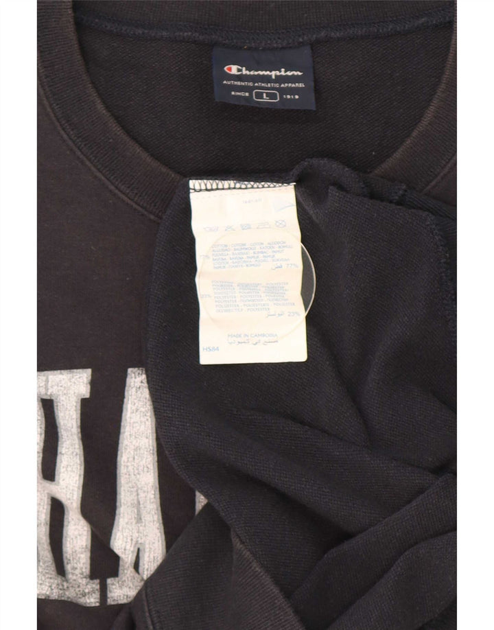 Champion Herren-Sweatshirt mit Grafik, groß, marineblau, Baumwolle