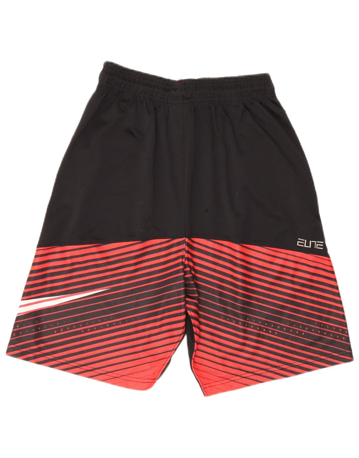 Nike Mens Dri Fit Graphic Sport Shorts Large Black Striped Polyester