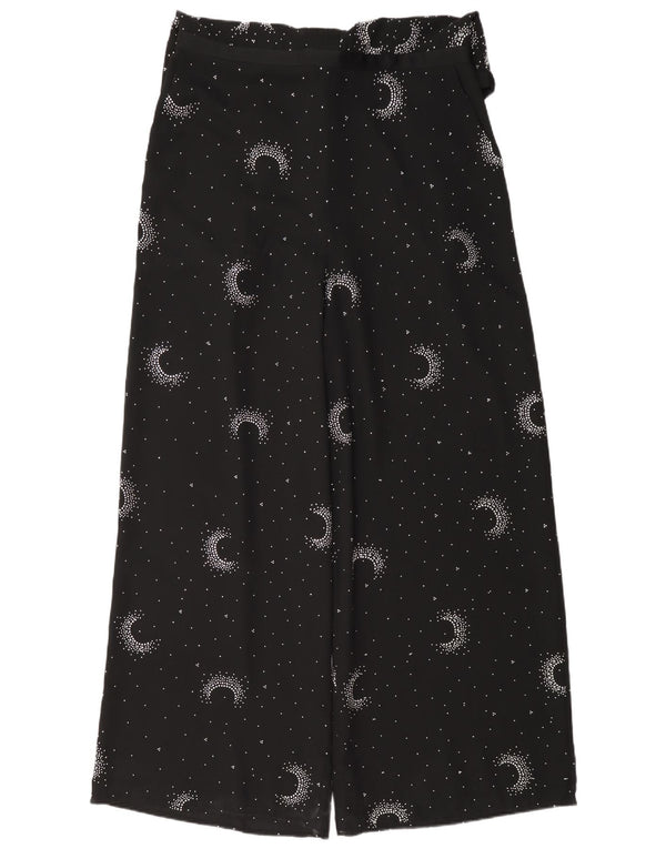 Monsoon Womens Sleeveless Jumpsuit UK 16 Large Black Spotted Polyester