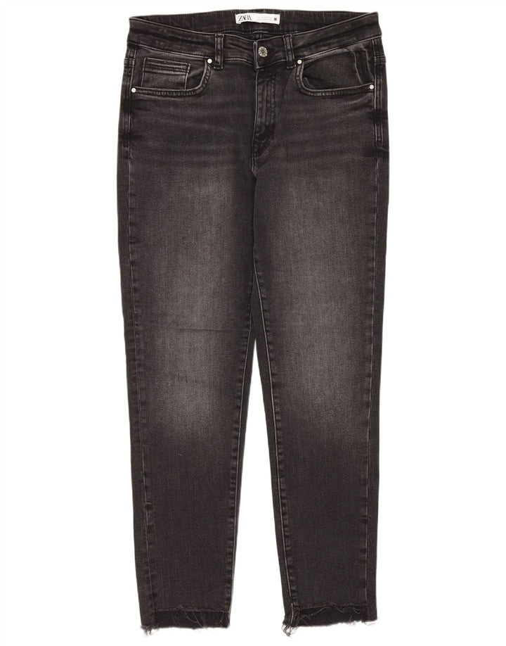 ZARA Womens Slim Jeans EU 42 Large W32 L27 Black