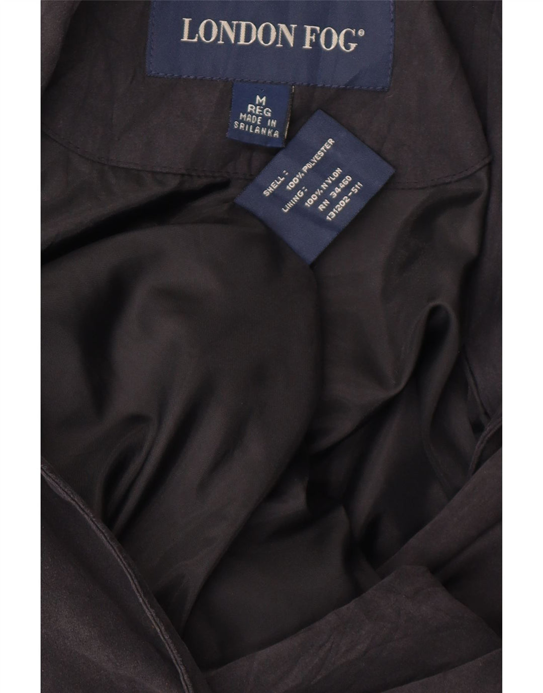 London Fog Damenmantel UK 14 Mittelschwarzes Polyester