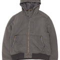 Giubbotto bomber con cappuccio da uomo Calvin Klein Jeans UK 44 2XL poliestere grigio