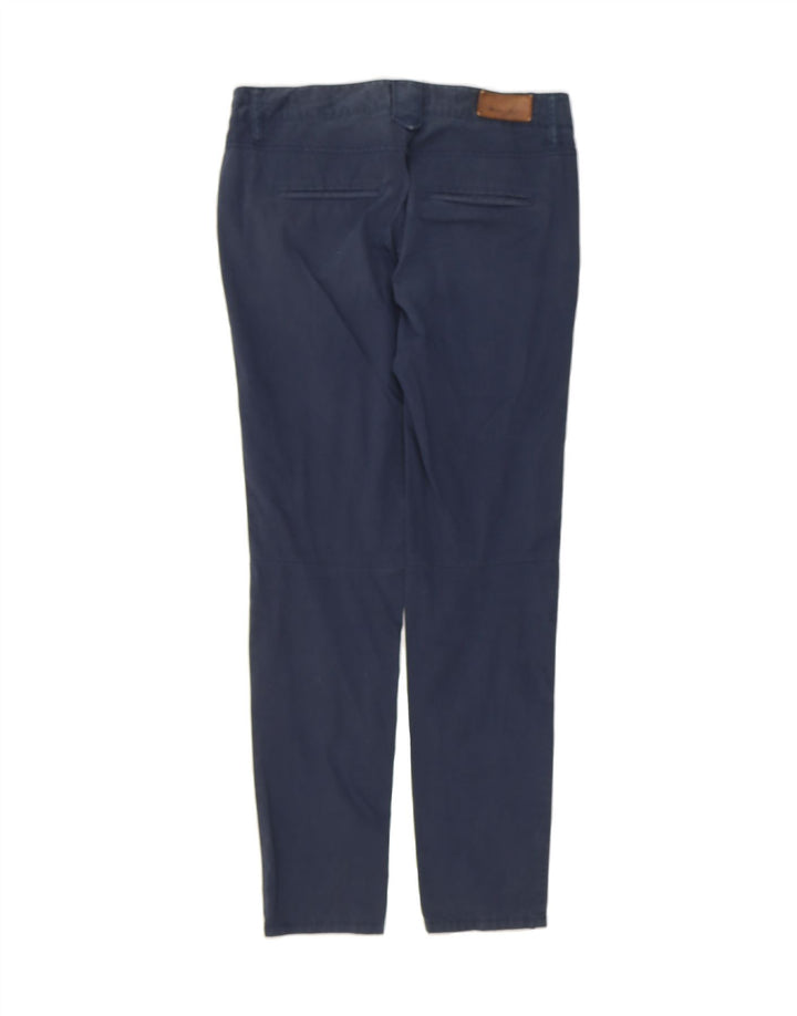 MASSIMO DUTTI Womens Slim Casual Trousers EU 40 Medium W30 L30 Navy Blue Vintage Massimo Dutti and Second-Hand Massimo Dutti from Messina Hembry 
