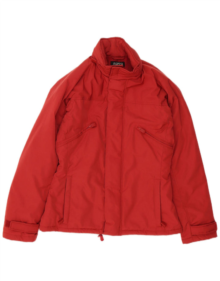 Aspesi Γυναικείο μπουφάν UK 14 Medium Red Polyester