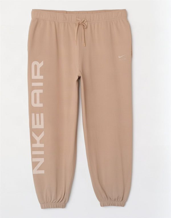 Nike Pantalon de survêtement graphique pour femme UK 18 XL Coton beige