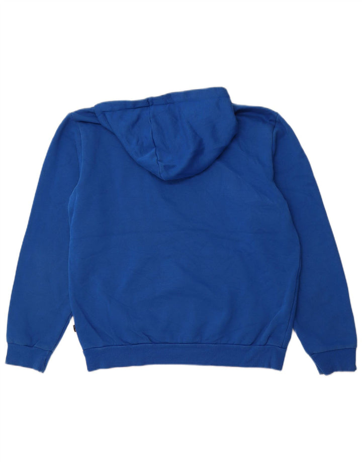 PUMA Mens Graphic Hoodie Jumper Medium Blue Cotton