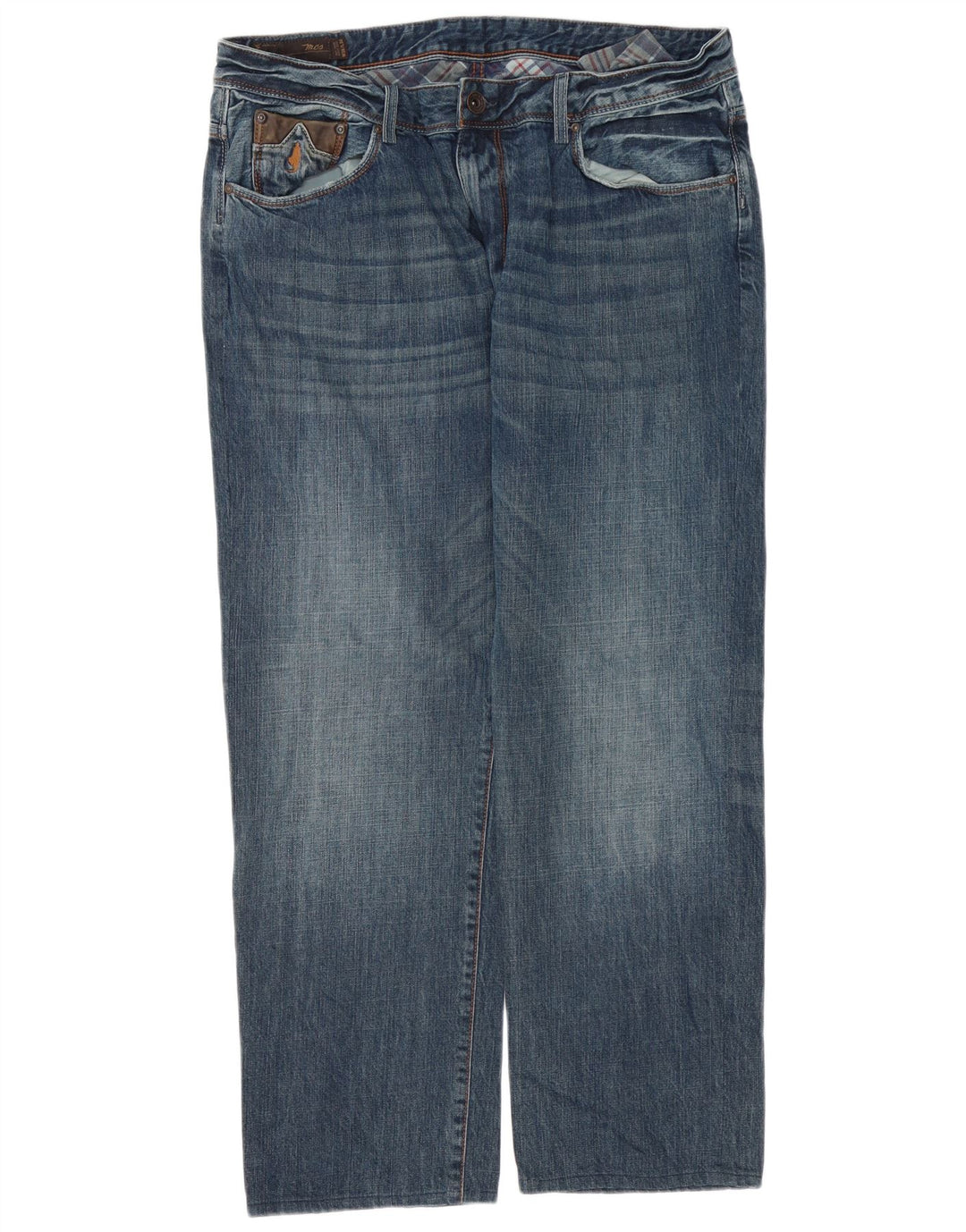 Marlboro Classics Straight Jeans til mænd W38 L29 Blå Bomuld