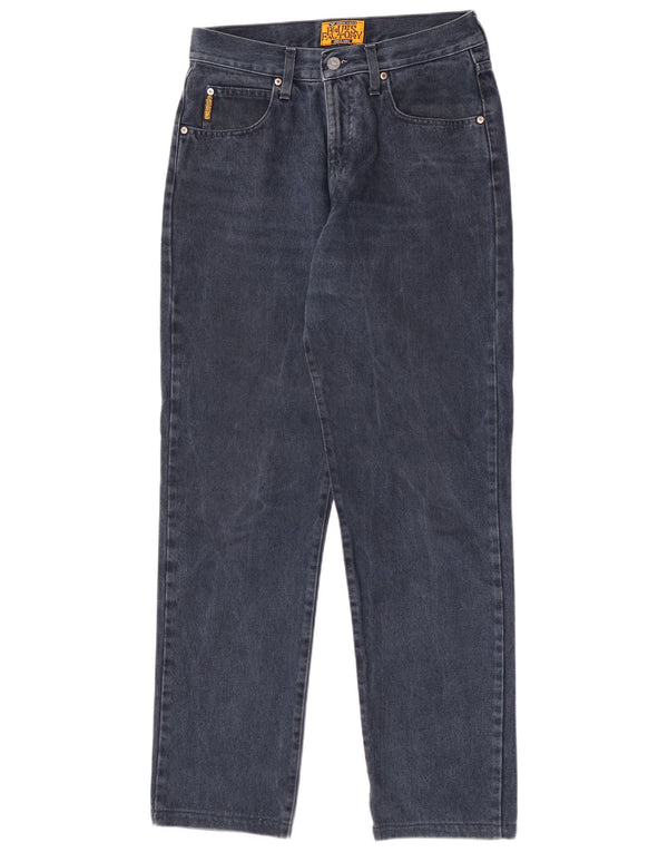 Armani Damen Straight Jeans W32 L32 Marineblaue Baumwolle