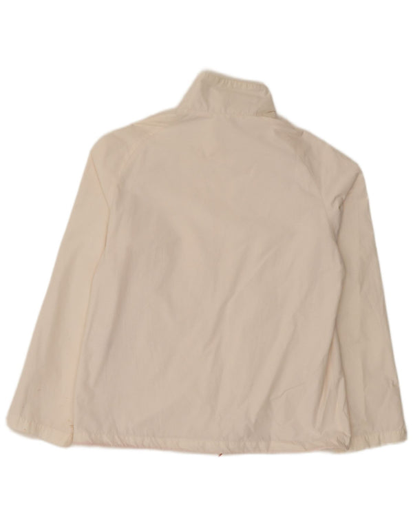 Sergio Tacchini Damen Windjacke UK 14 Mittelweiße Baumwolle