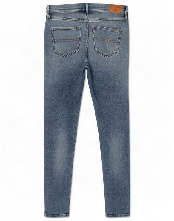 Tommy Hilfiger Womens Nora Mid Rise Skinny Jeans W27 L30 Blue