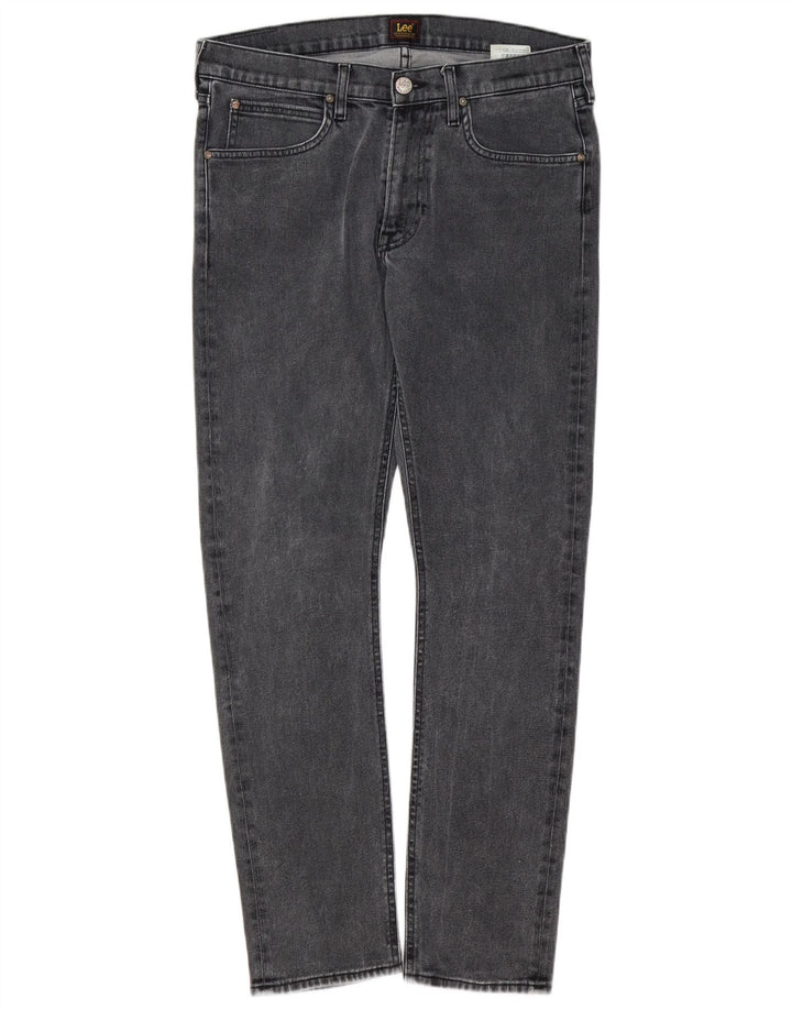 Lee Mens Luke Slim Jeans W33 L30 Grey Cotton