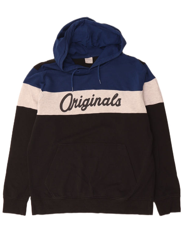 Jack & Jones Hombre Graphic Hoodie Jumper XL Multicolor Colorblock Algodón