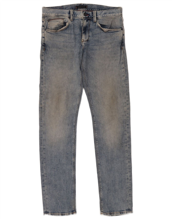 Tommy Hilfiger Herre Bleecker Slim Jeans W33 L34 Blå Bomuld