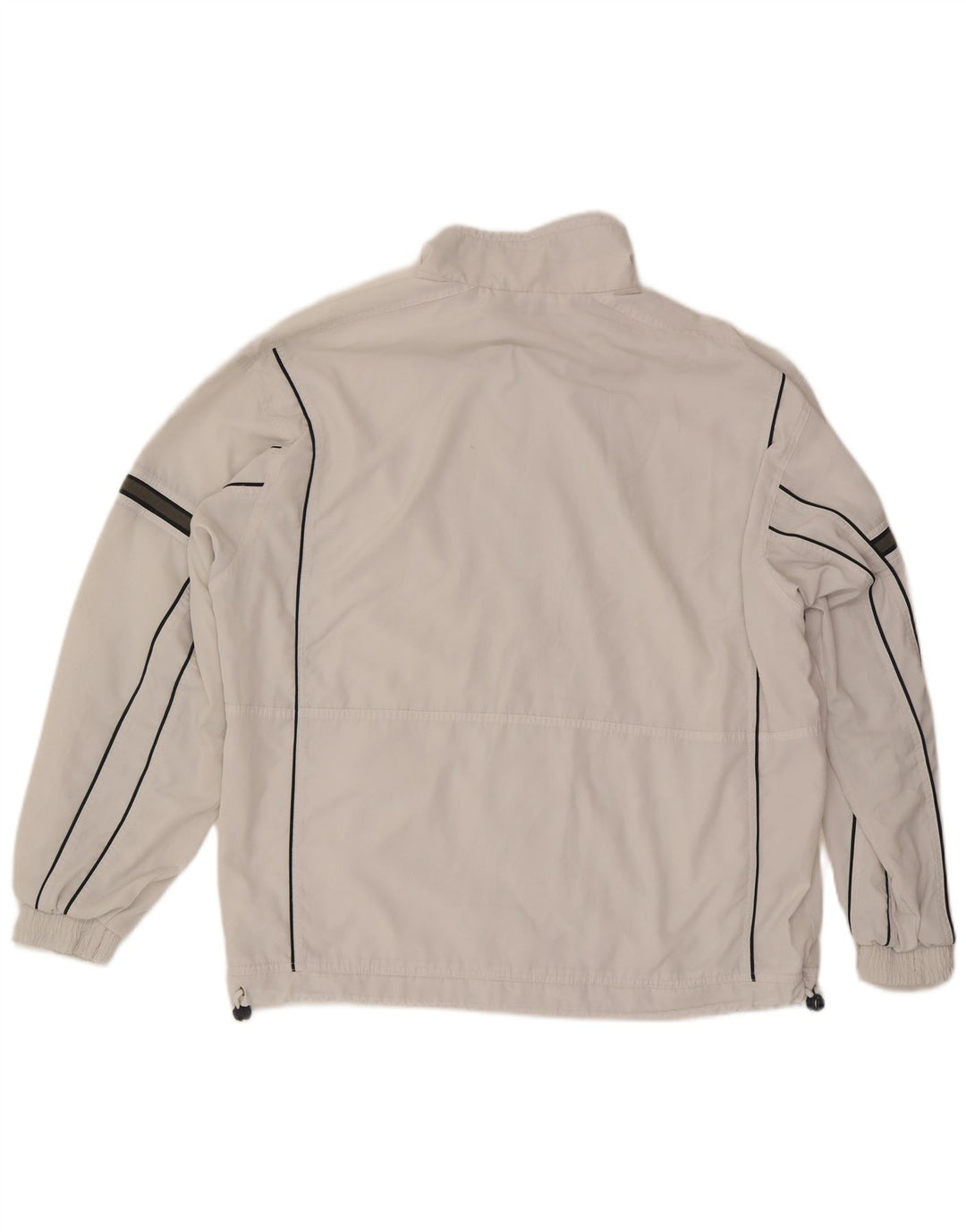 Lotto Mens Tracksuit Top Jacket XL White Striped Polyester