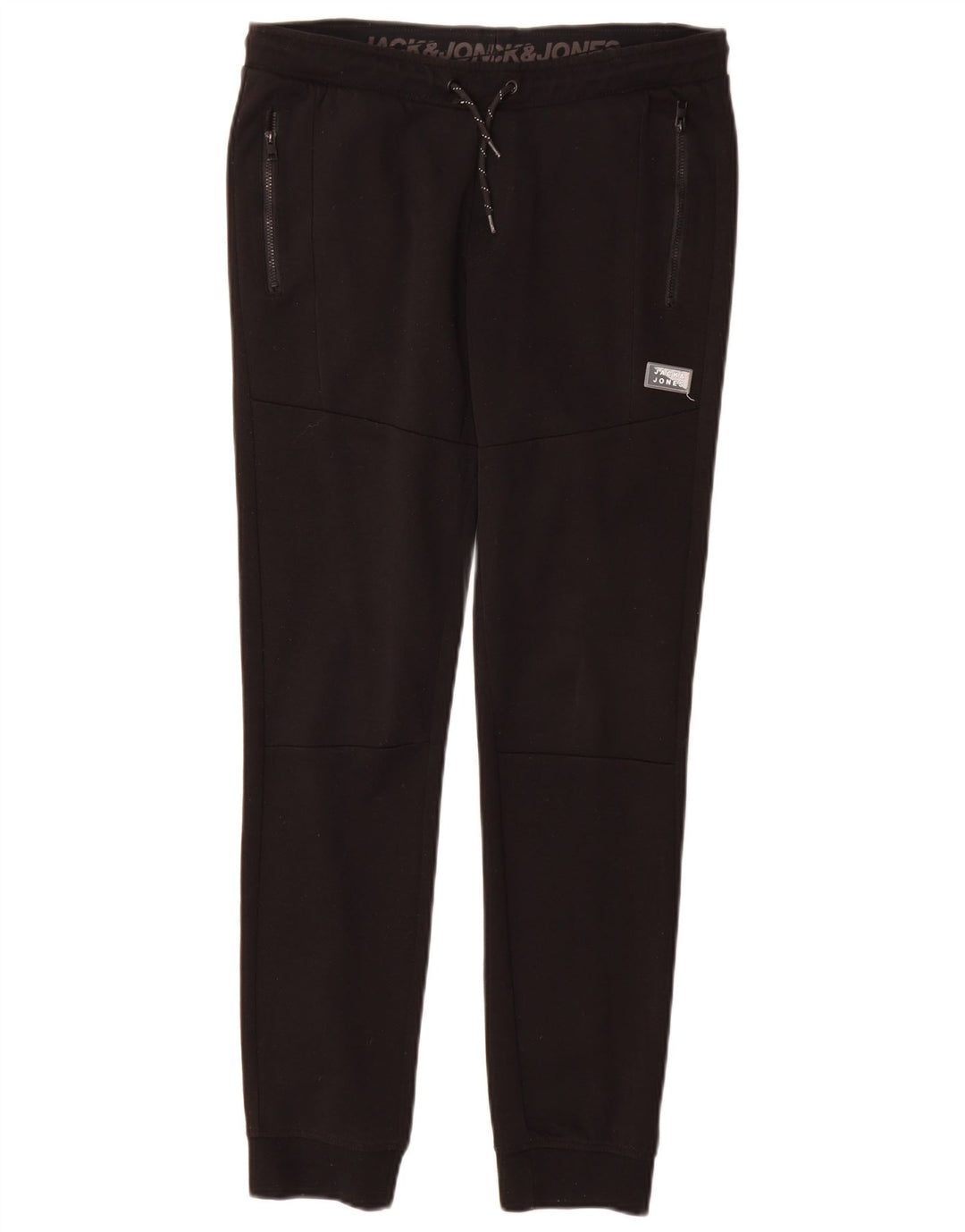 Jack & Jones Boys Tracksuit Trousers Joggers 13-14 Years Black Polyester