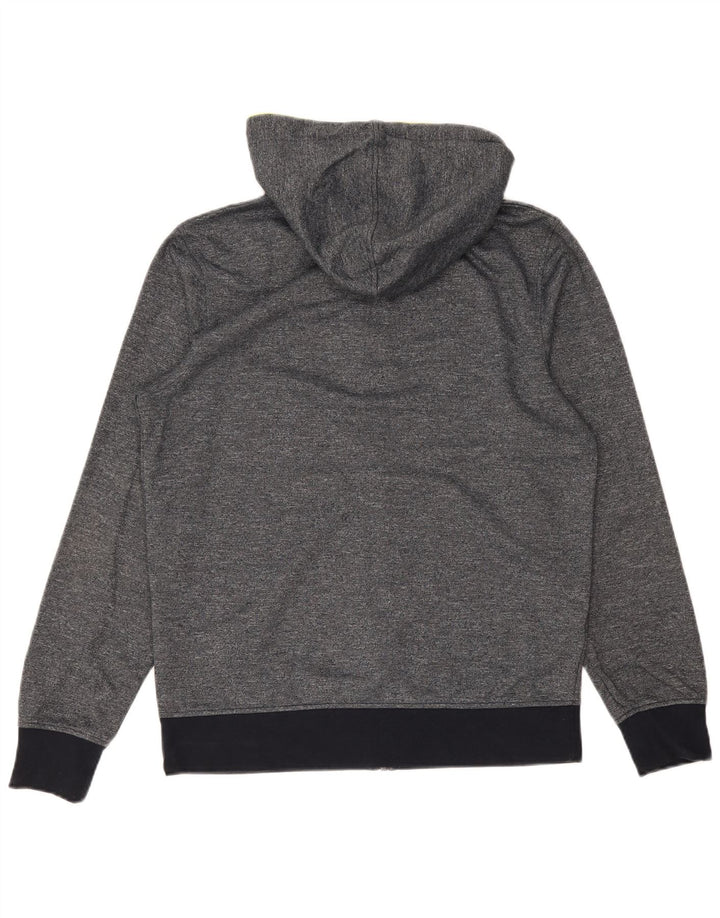 Jack & Jones Mens Zip Hoodie Sweater Medium Grey Flecked Cotton