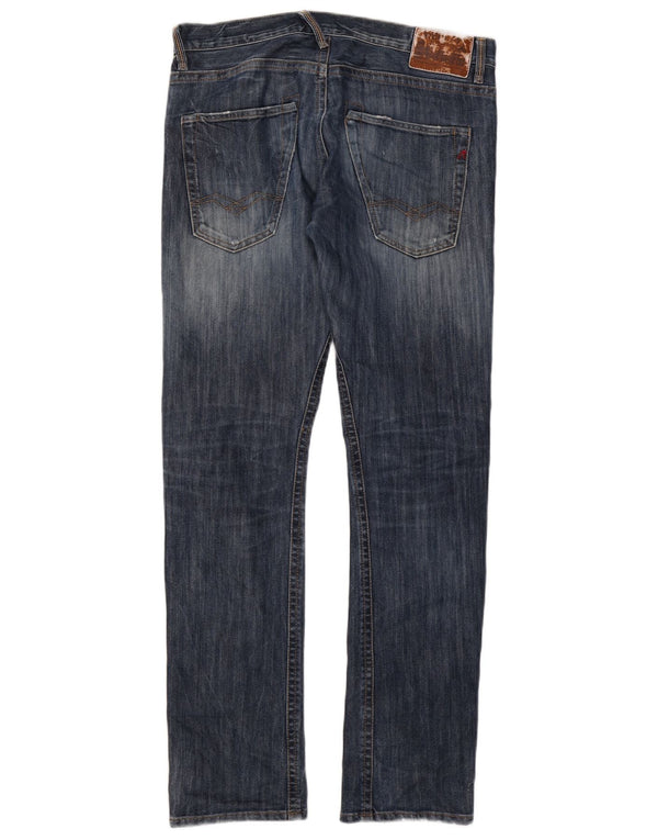 Replay Mens Slim Jeans W32 L32 Blue Cotton
