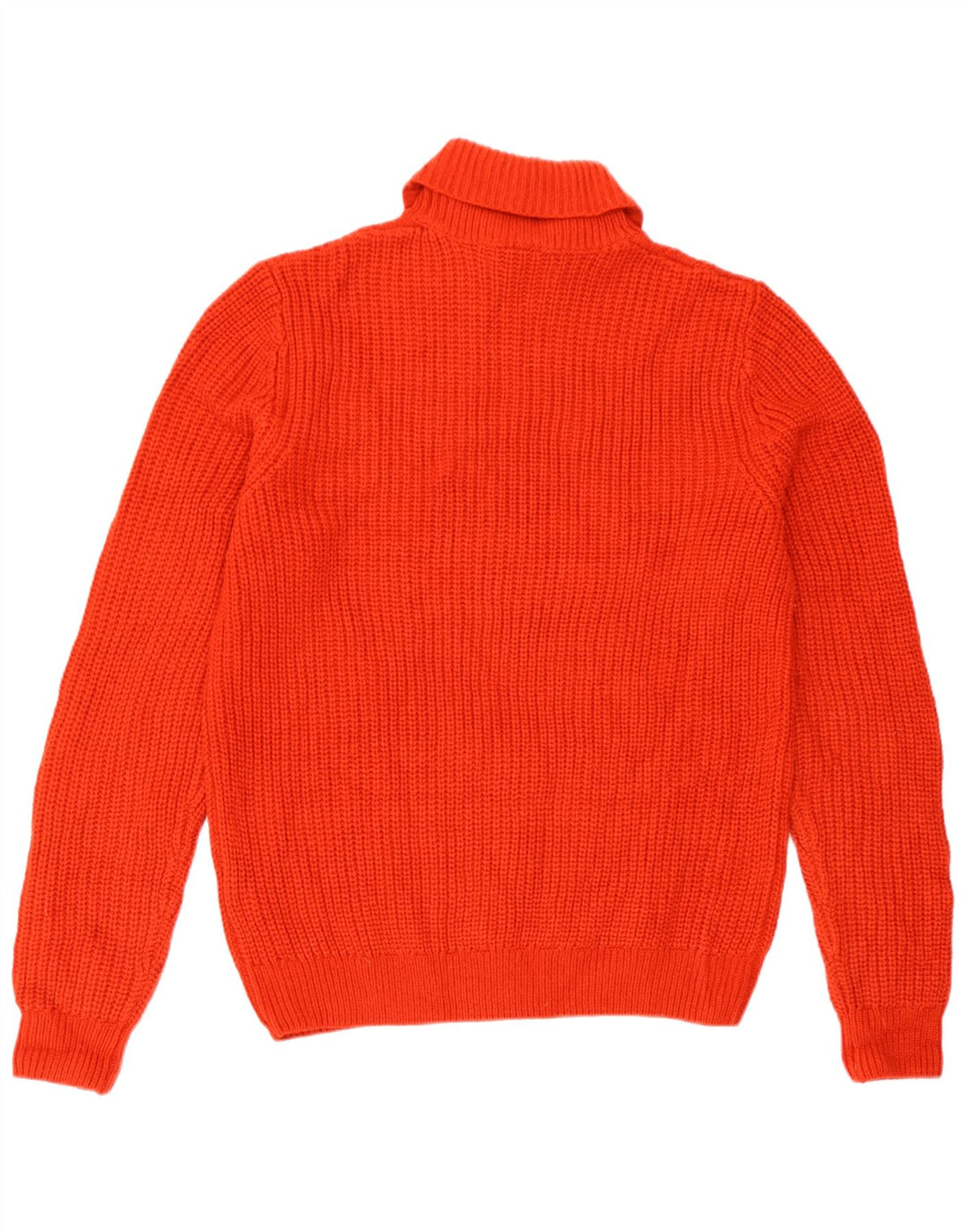 Marks & Spencer Womens Roll Neck Jumper Sweater UK 14 Medium Red Acrylic