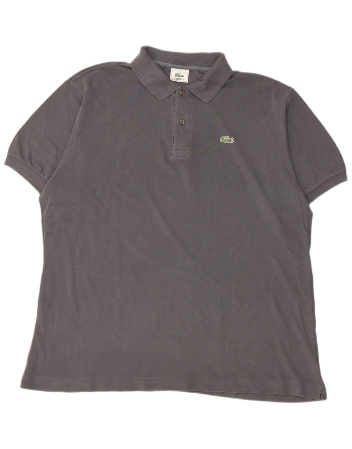 Lacoste Mens Polo Shirt Size 7 2XL Grey Cotton