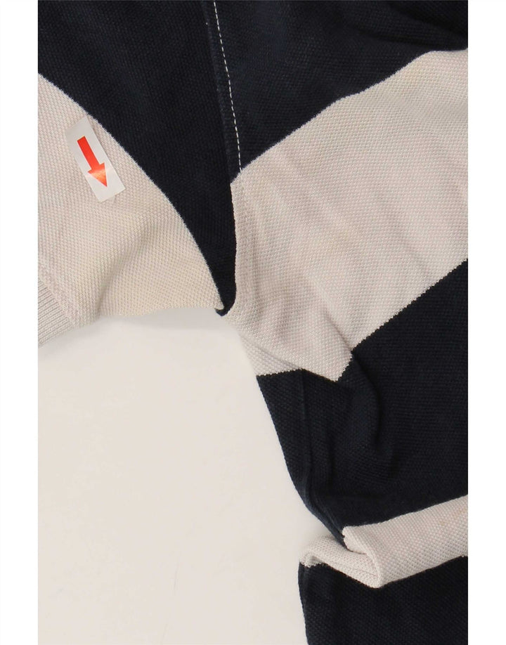 Polo da uomo Timberland in cotone a righe bianche medie