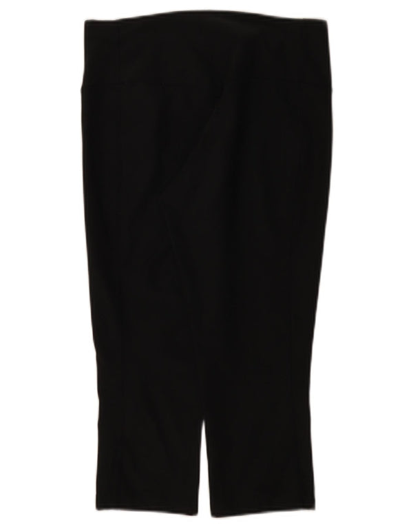 Nike Womens Dri Fit Capri Leggings UK 8 Small Black Polyester