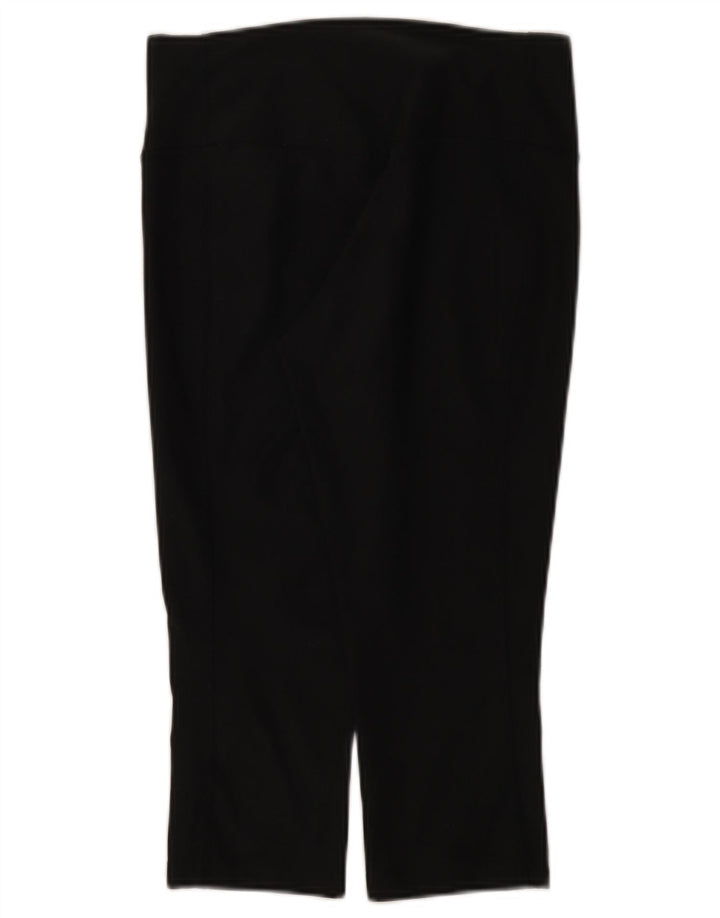 Nike Womens Dri Fit Capri Leggings UK 8 Small Black Polyester