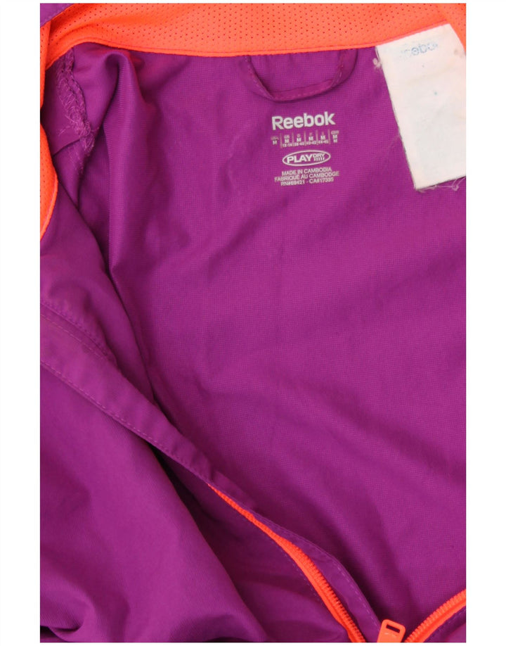 REEBOK Womens Rain Jacket UK 12/14 Medium Purple