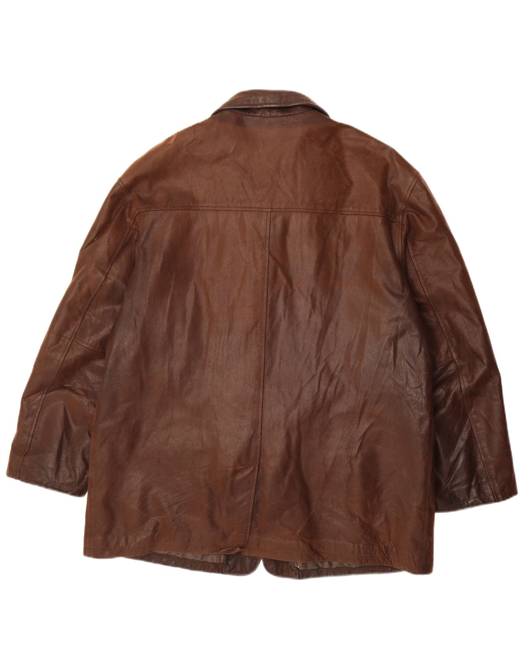 VINTAGE Veste en cuir homme IT 52 XL Cuir marron