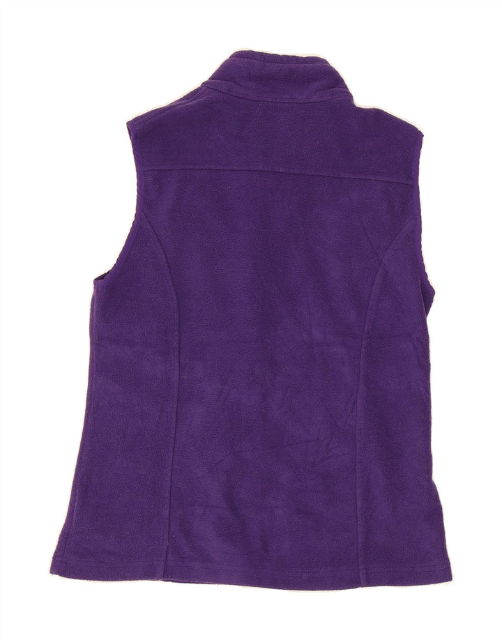 EDDIE BAUER Womens Seattle Fleece Gilet UK 12 Medium Purple Polyester Vintage Eddie Bauer and Second-Hand Eddie Bauer from Messina Hembry 